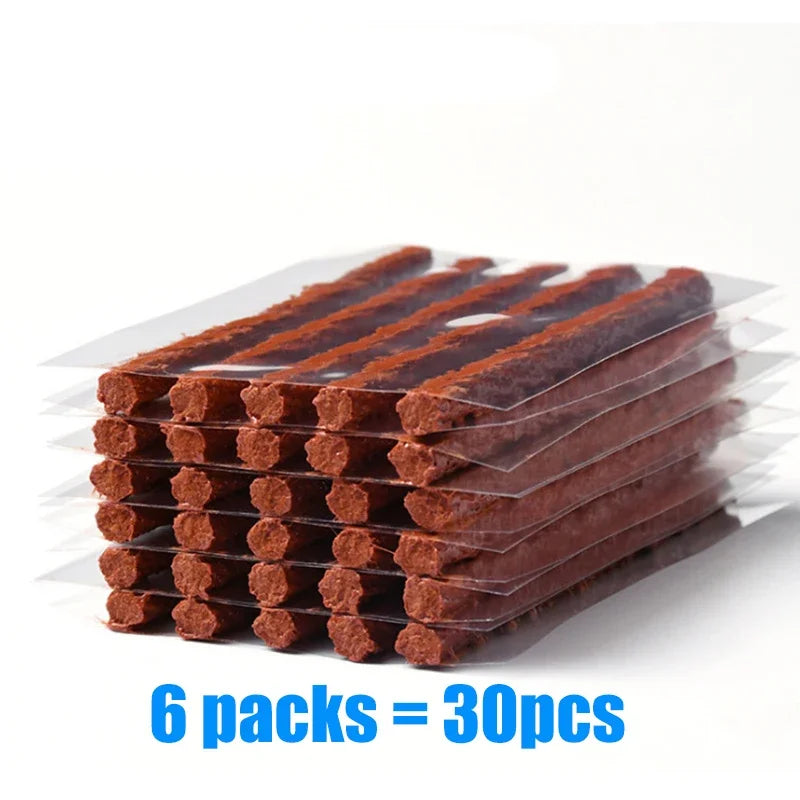 Tire Repair Kit Tools with Rubber Strips Car Truck Motorcycle Tire Repair Plug Into The Hole Tubeless Tyre Puncture Repair Set
