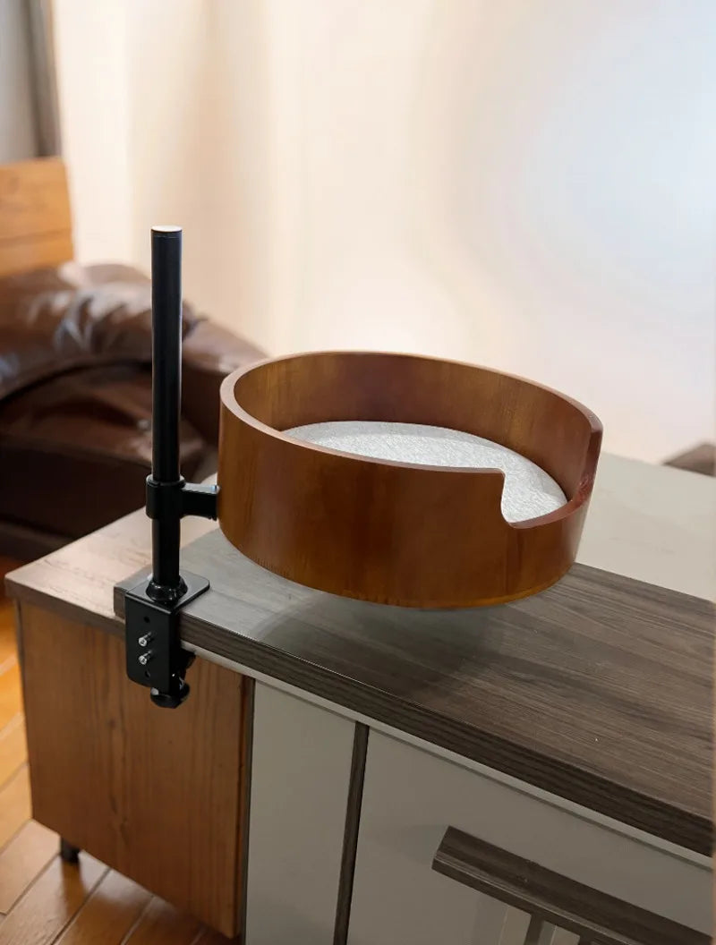 Desktop Floating Cat Bed and Furniture Office Desk Circular Cat Hammock Sofa Height Adjustable Cats Accessories Supplies