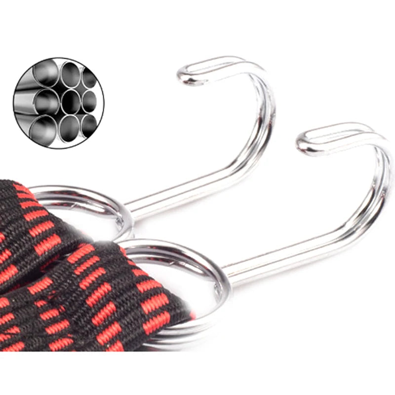 Motorcycle Bicycle Elastics Rubber Luggage Rope Cord Hooks Bikes Rope Tie Luggage Roof Rack Strap Fixed Band Moto Accessories