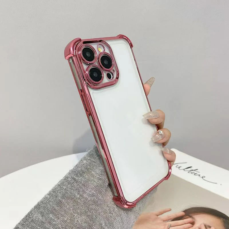 For OPPO A57 Case OPPO A77 Phone Case OPPO A56S A77S A57E A57s A57 4G A54S A16 A55 Four Corners Plating Silicone Soft back cover