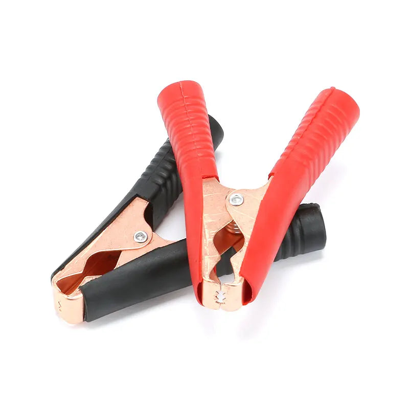 Alligator Clips wire Metal Connector DIY Clips Test Probe Black Red Color  Cableinsulated clamp testing Clamp Jumper Line