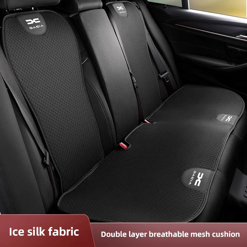 Car Ice Silk Seat Cushion Seat Covers For Dacia Duster Logan Spring Sandero Jogger Backrest Mat Rear Seat Cushion Car Interior ﻿