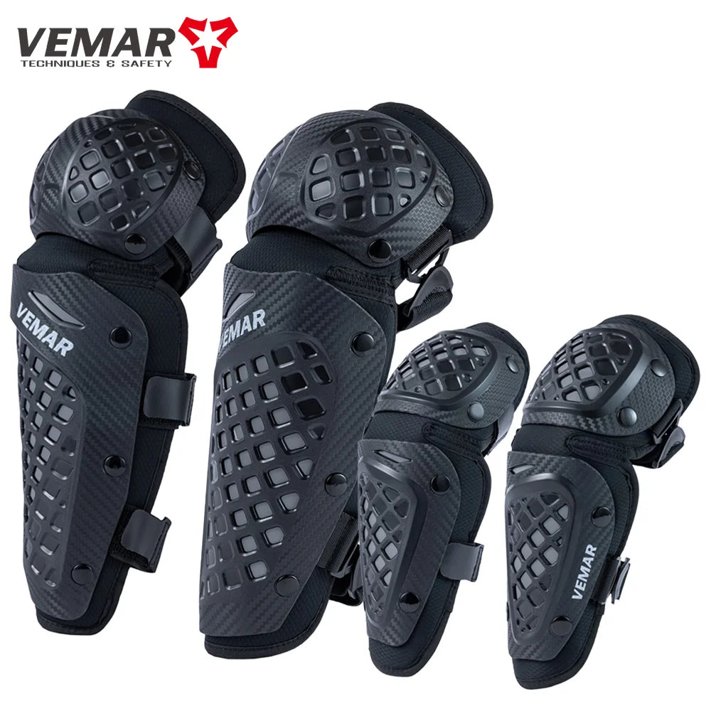 Vemar New Motorcycle Knee Pad Elbow Protective Combo Knee Protector Equipment Gear Four Seasons Outdoor Sport Motocross Knee Pad