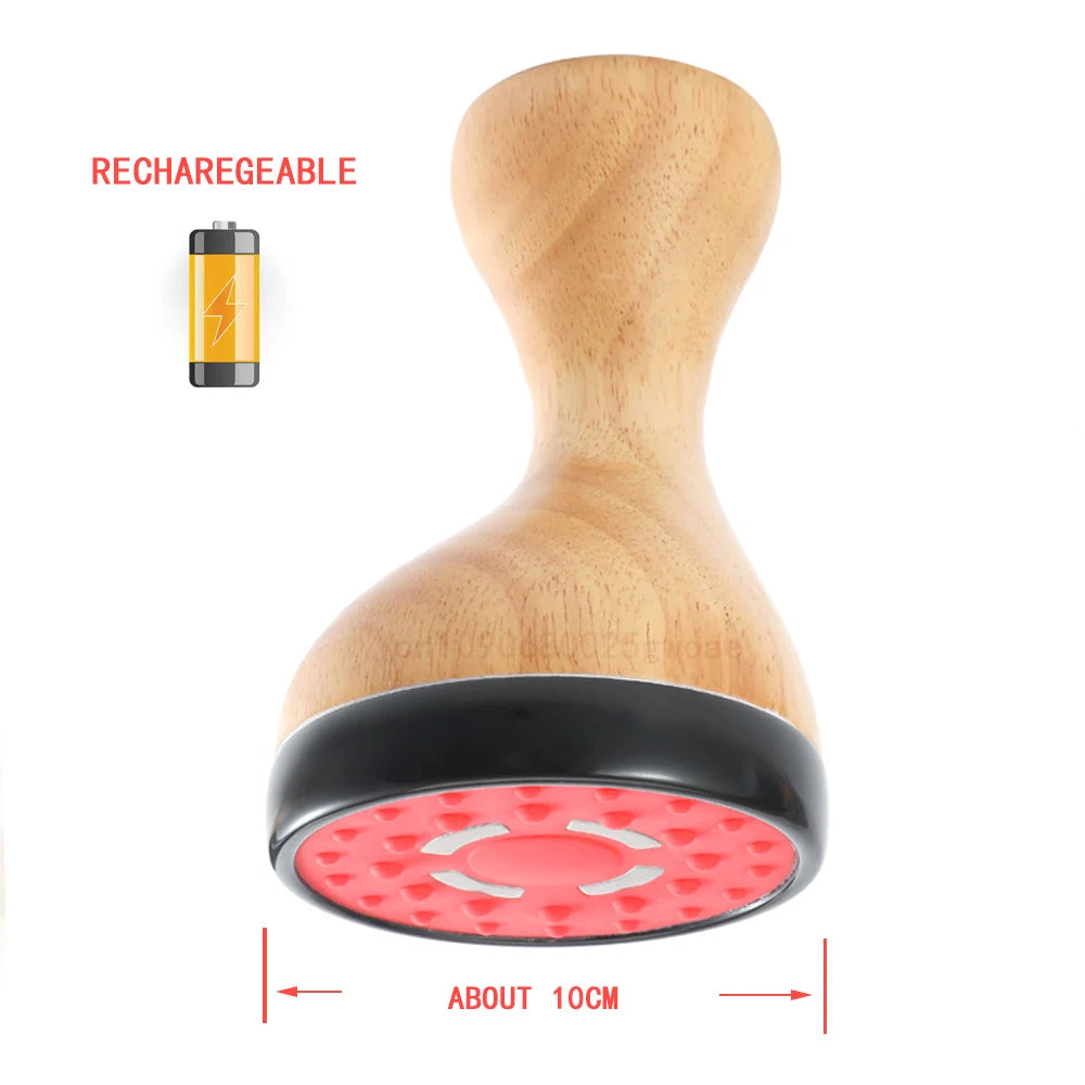 EMS Hot Stone Scraping Cellilute Remove Massager Body Gua sha Fat Burner Red Light Therapy Vibration Lymphatic Drainage