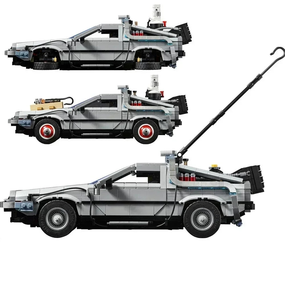 Technical NEW 1872Pcs Back to the Future Time Machine Building Blocks Vehicle Model 10300 Car Assemble Bricks oys Gifts For Kids