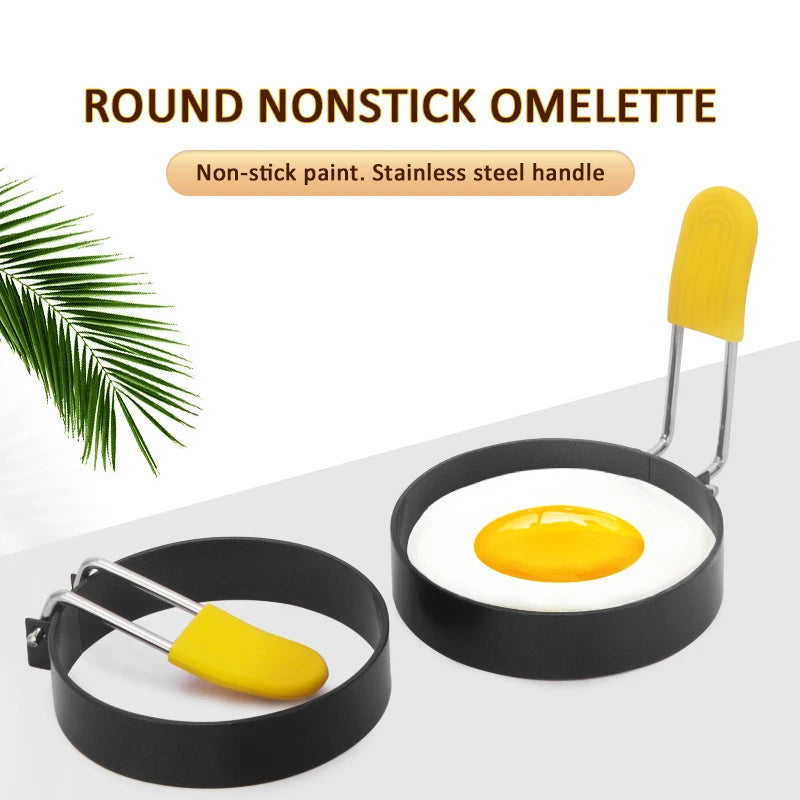 Stainless Steel Fried Egg Shaper Nonstick Omelette Pancake Maker Fried Egg Mold Egg Cooker Kitchen Accessories Gadget