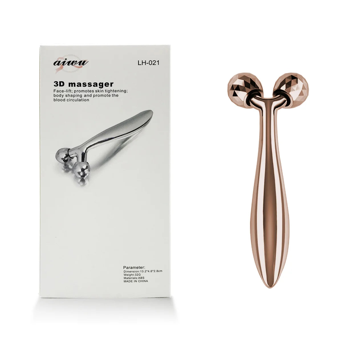 Face Massager Facial Lifting 3D Roller Body Slimming Massager Tool Y Shape Massagers Skin Care Tools Neck Massager 360 Rotate