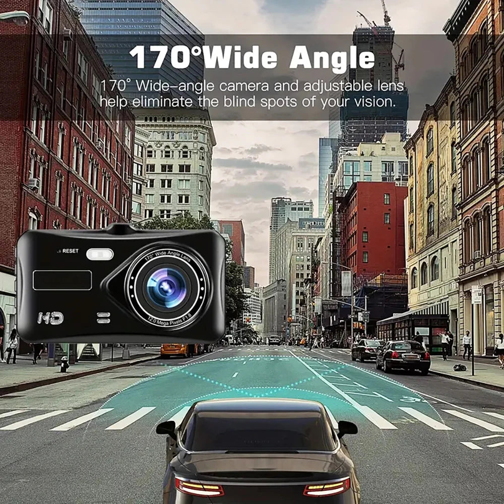 4-inch 1080P Dash Cam for Cars Touch Screen Car DVR Video Recorder Rear View Camera for Vehicle 24H Parking Monitor Black Box