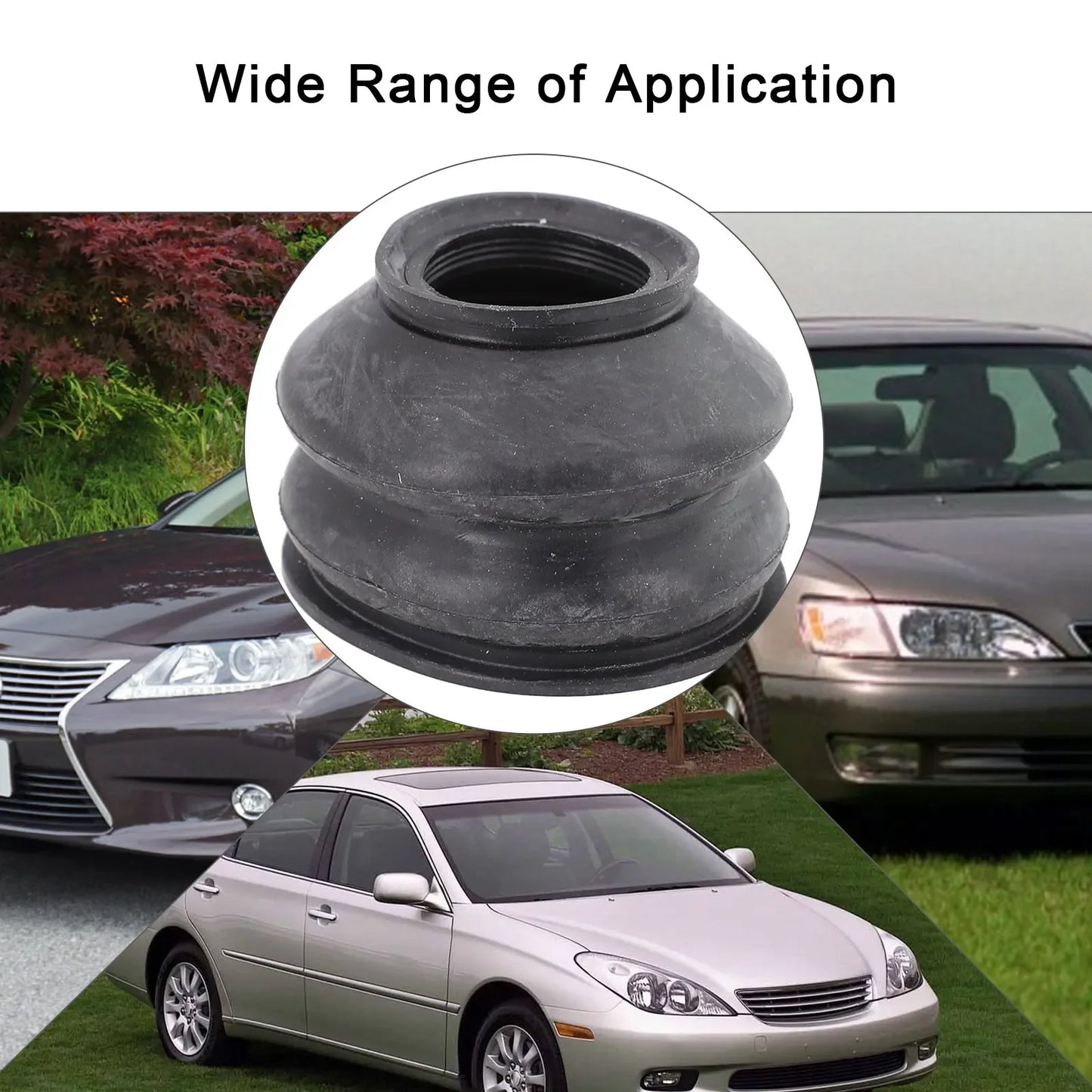 2Pcs Universal Tie Rod End And Ball Joint Dust Silicone Boots Cover 2288 23*33*41MM Clip-On Black  Ball Joints Accessories