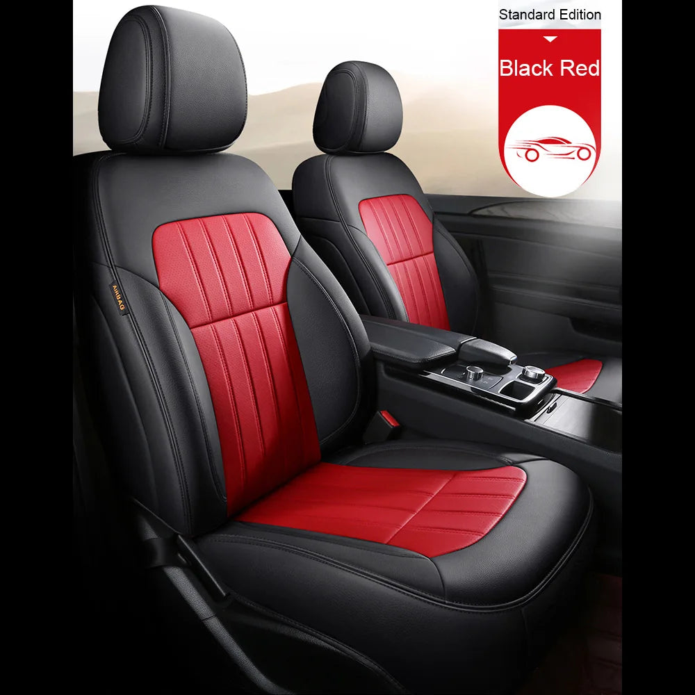 For Land Rover Range Rover Velar 2017 2018 2019 2020 Faux Leather Custom Car Seat Covers Full Set Interior Protector Accessories