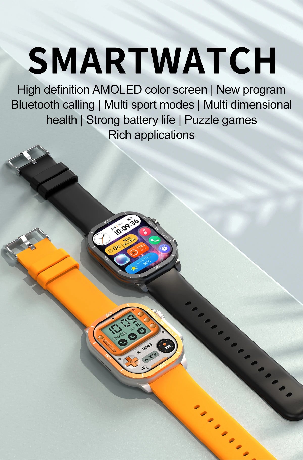 2025 New 49mm Smart Watch Men Women NFC Smartwatch BT Call Waterproof Wireless Charging AMOLED Screen Watch Ultra2 For Apple IOS