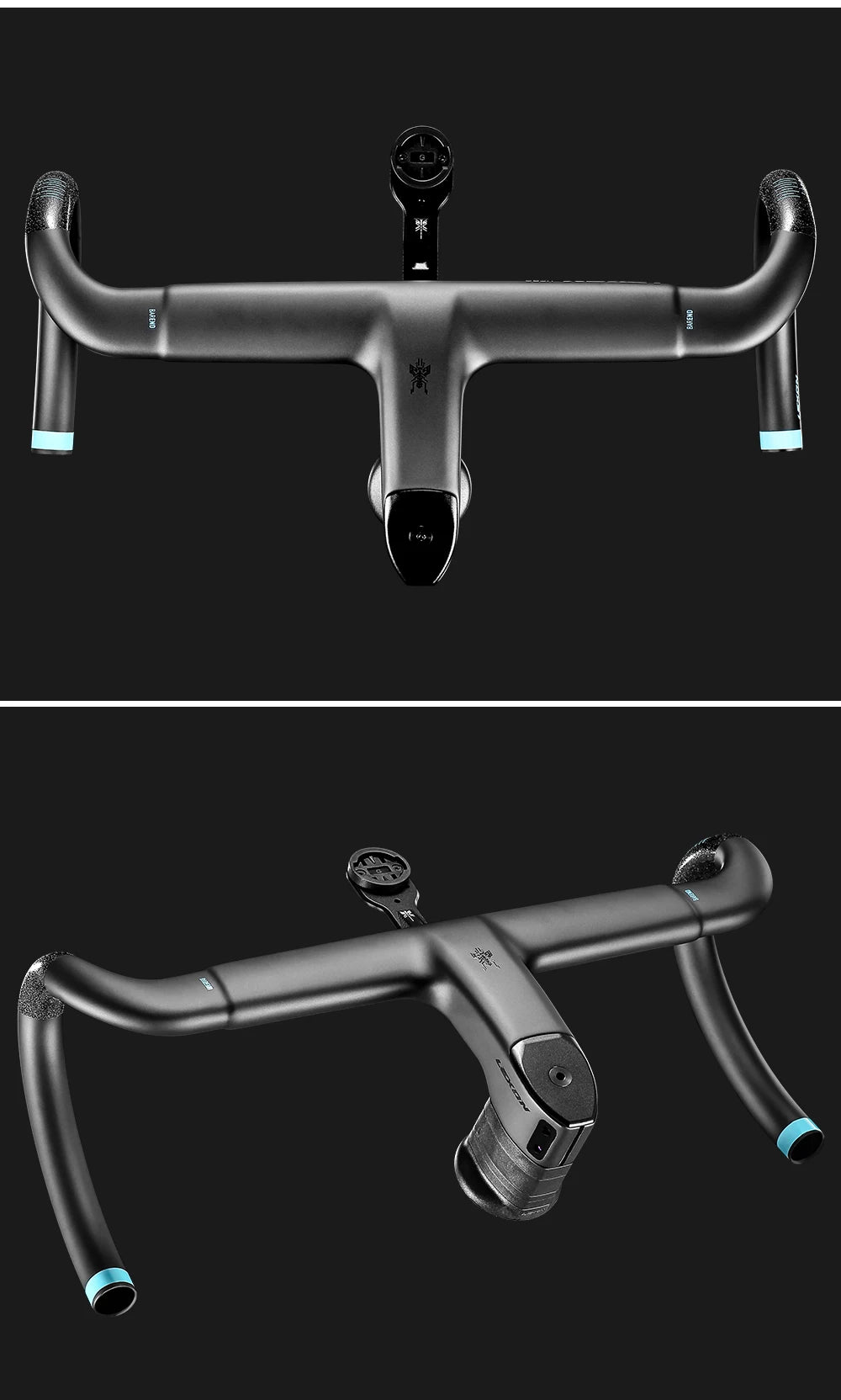 LEXON VERO Full Carbon Road Bike Handlebar Full Inner Cable Urltra-Light Bicycle Racing Handlebars Cycling Product Accessories