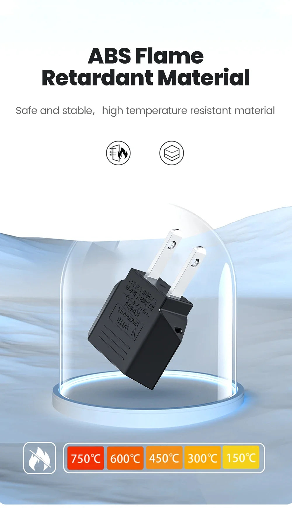 Elough US To EU Converter Plugs US America To EU European Power Adapter Travel Converter 4.0mm American To Europe Plug Adapter