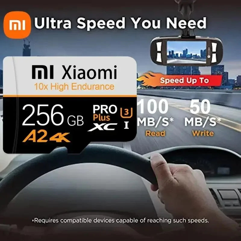Xiaomi High Speed Memory Card 1TB 2TB Micro TF SD Card 128GB 256GB TF Card For Camera Surveillance Devices For Sony For Lenovo