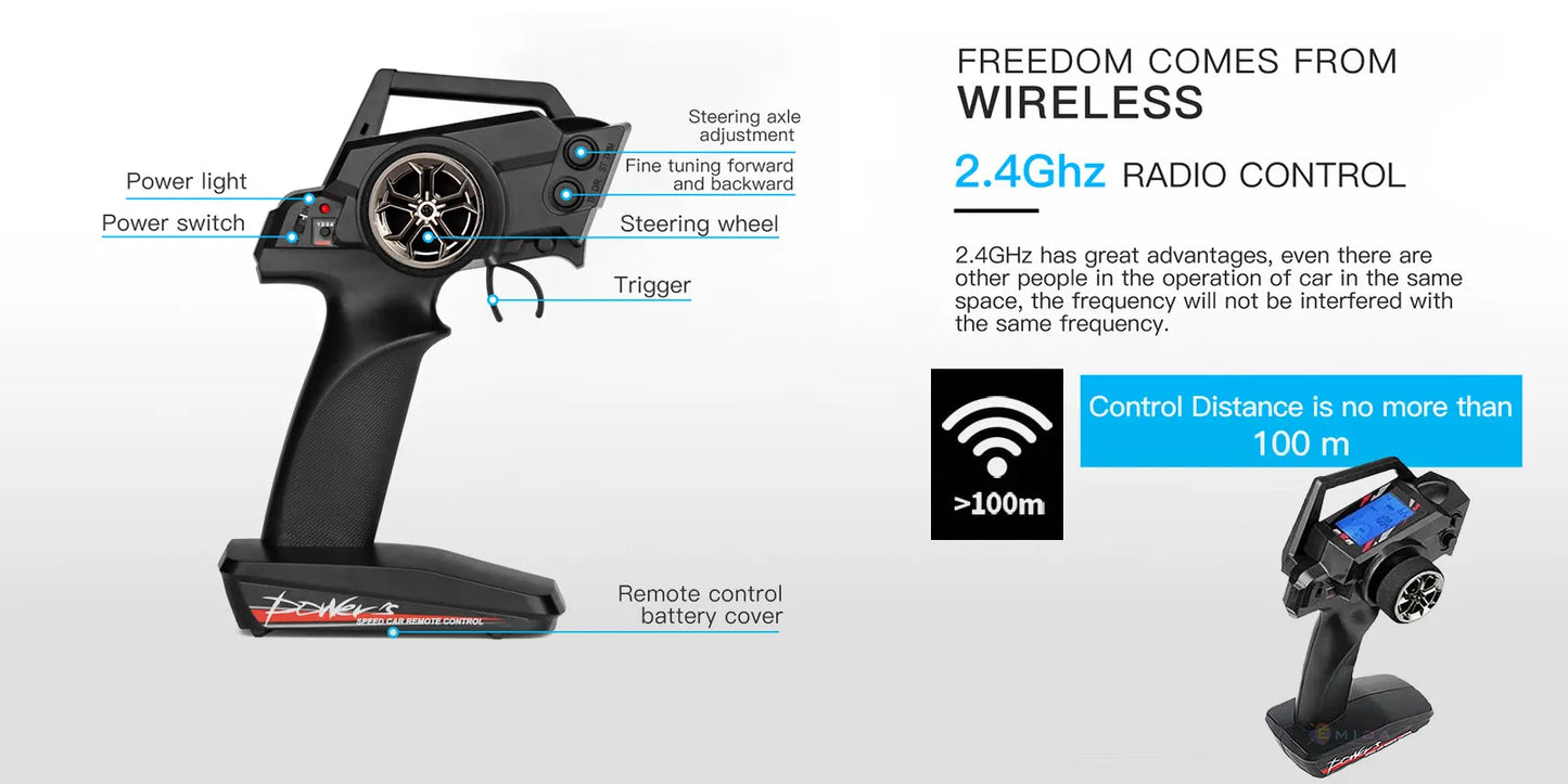 WLtoys 124019 1:12 4WD 55Km/H RC Racing Car Remote Control High Speed Off-Road Drift Shock Absorption Adults Boys Toys Kids Gift