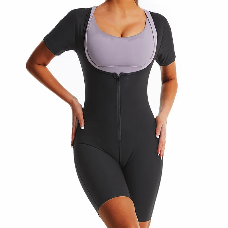 Fajas Shapewear High Compression Bodysuit Girdles Sauna Sweat Suits Polymer for Daily and Post-Surgical Use Slimming Sheath