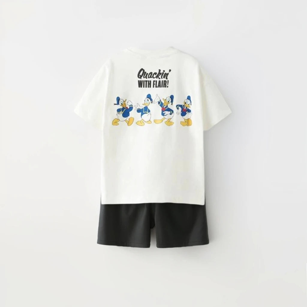 Short Sleeve Outfits Kids Summer Clothing 1-7Years Old Child Costume Cartoon Tees Toddler Boys New Fashion T-shirt+Shorts