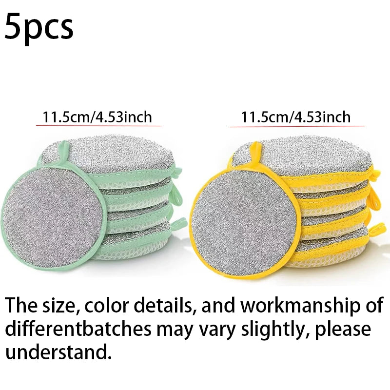 5/10Pcs Dishwashing Sponge Reusable Washable Sponges Double Side Magic Sponge to Wash Dishes Useful Things for Kitchen Clean Tool