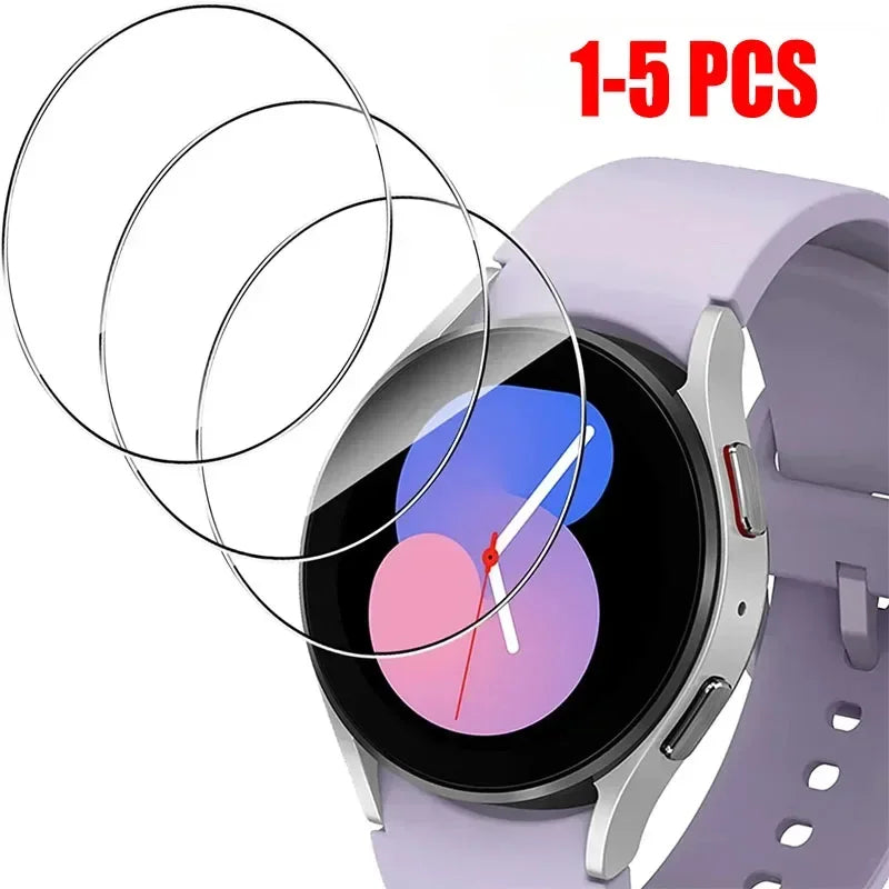 For Samsung Galaxy Watch 7 6 5 4 40/44MM Tempered Glass Screen Protector For Samsung Watch 7 44mm 40mm Protective Film Cover