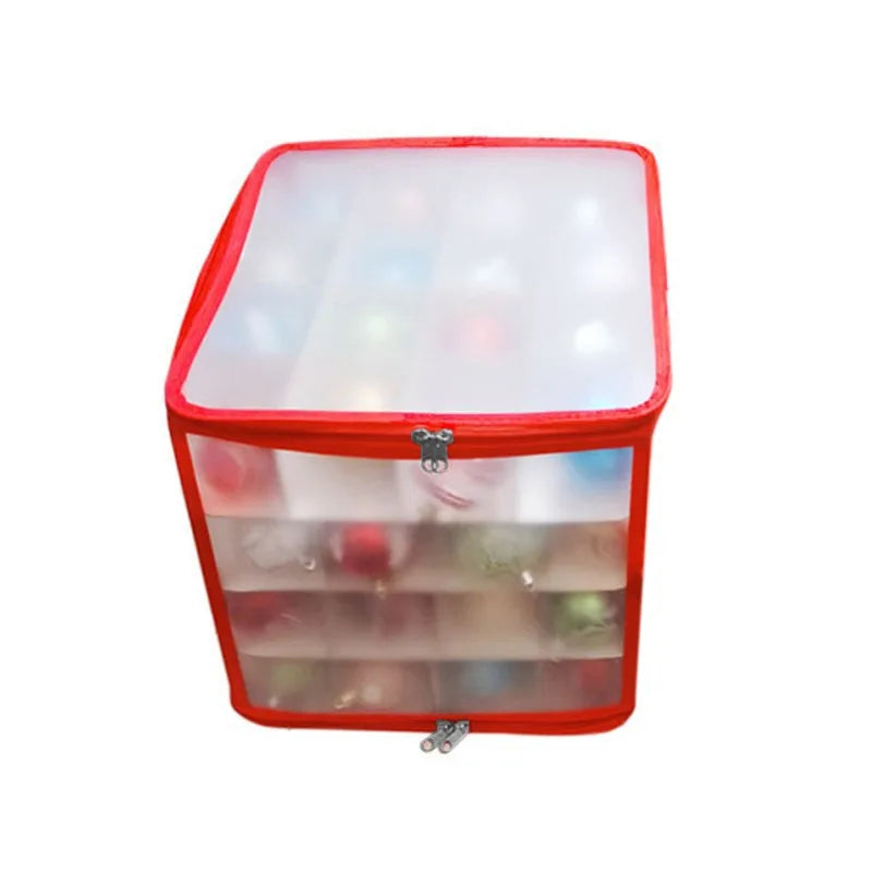 64-Grid Baubles Storage Box Christmas Balls Storage Xmas Tree Decorations Organizer Bauble Storage Divider Toys Storage Box