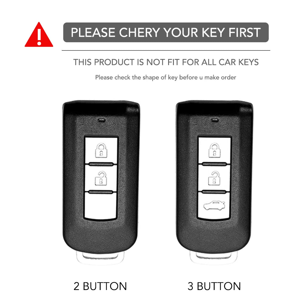 For Mitsubishi Xpander Outlander ASX Pajero Eclipse Cross Montero Silicone Key Cover Remote Car Key Case Cover Shell