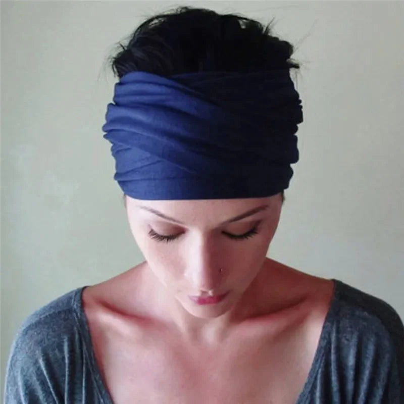 Women Hair Bands Headband Bohemian Sports Run Bandage Elastic Girl Wide Headband Print Wide Headwrap Headpiece Hairband Ladies