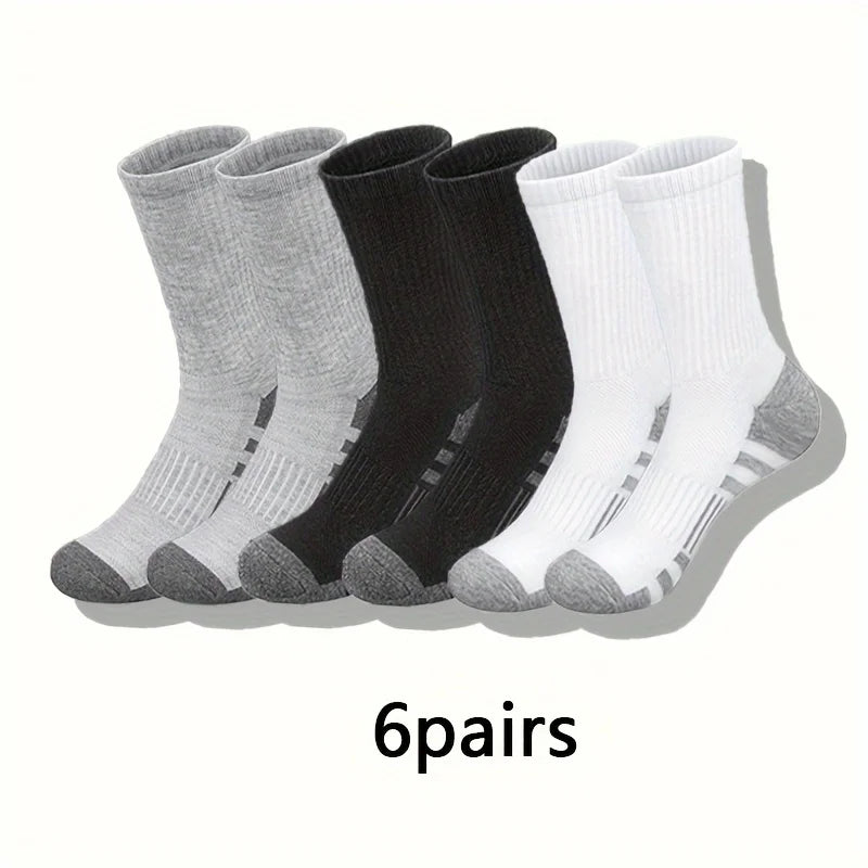 10/20/30 Pairs Ultra Soft Breathable Men Classic Crew Socks Comfy Casual Unisex Socks For Outdoor Wearing