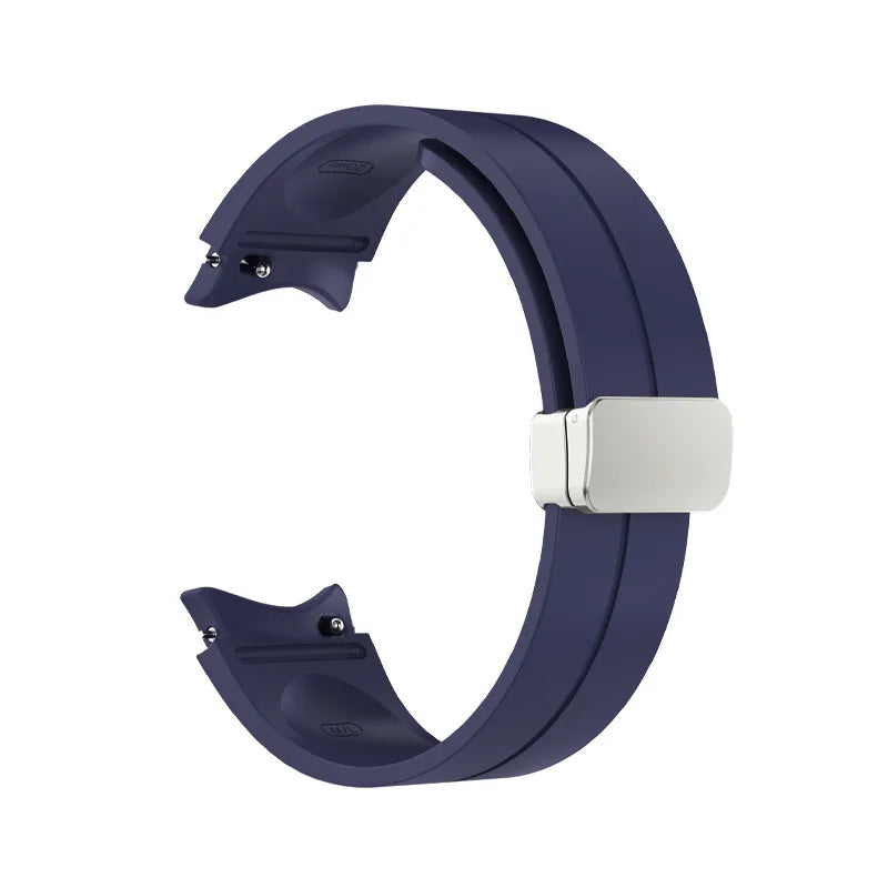 No Gap Soft Silicone Strap For Samsung Galaxy Watch 7 6 5 4 40mm 44mm Breathable Magnetic Wristband Watch 6 4 Classic/5 Pro 45mm