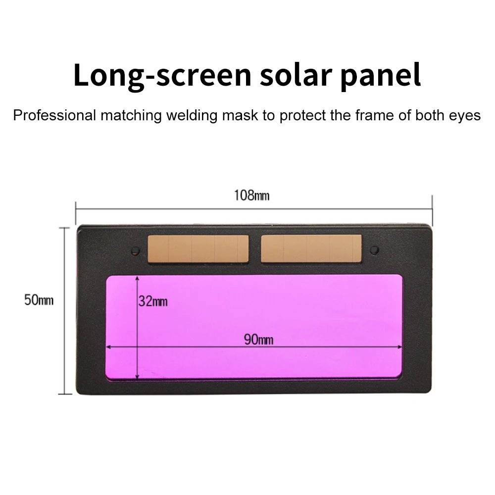 Electric Welding Protective Lenses Solar Dimming Protection Splash Proof Auto Darkening Filter Welding Glasses Accessories
