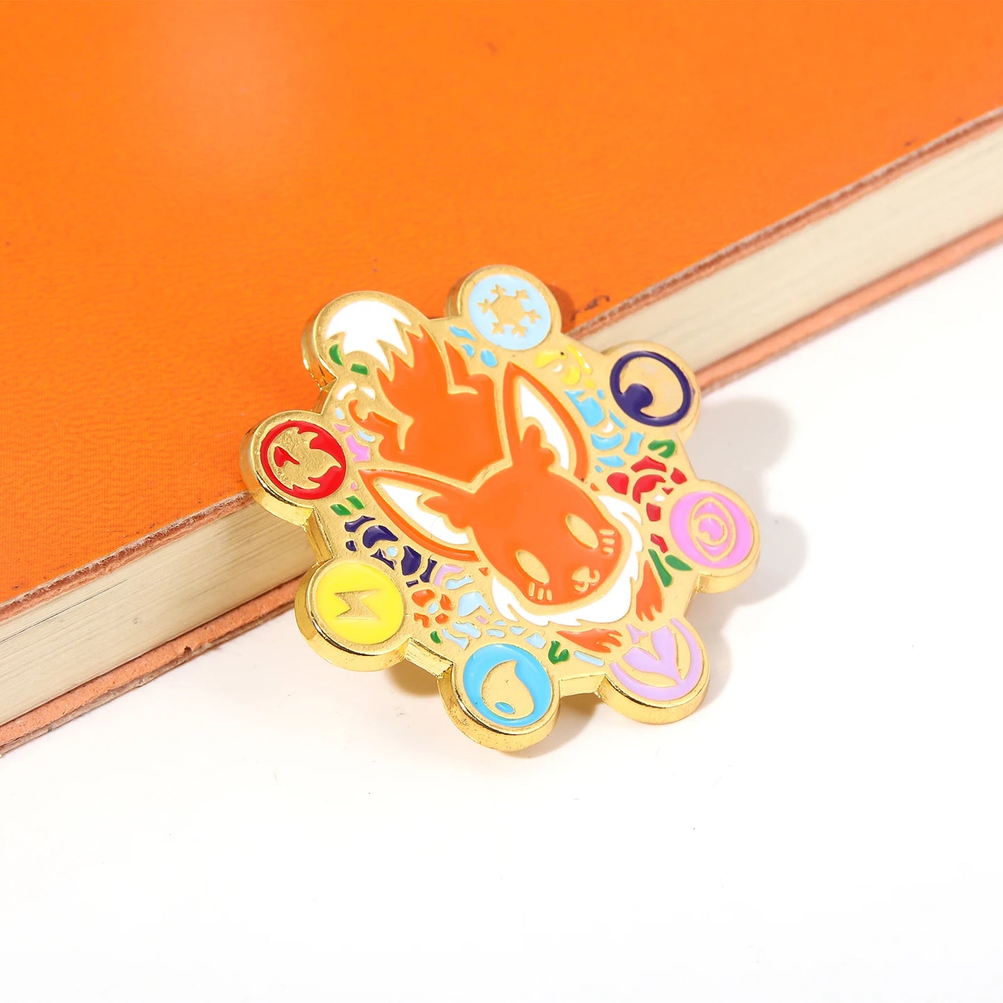 Animation Pokemon Brooch Monster Eevee Brooch Enamel Pin Badge Clothing Badge Decoration Jewelry Accessories Gifts