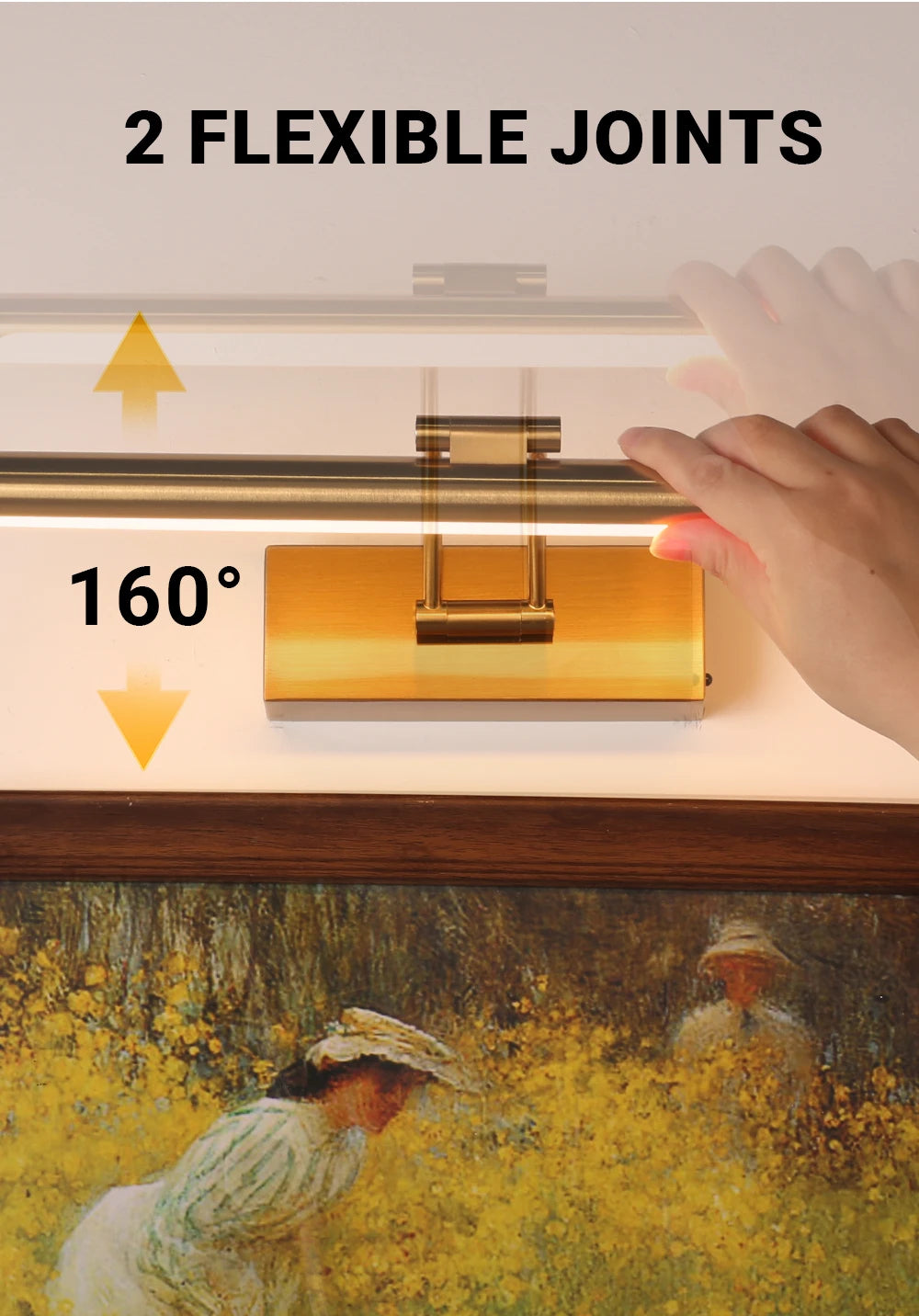 Rechargeable LED Wall Lamp 40CM Wireless Lamp 4400mAh Picture Light with Remote Control Interior Wall Light