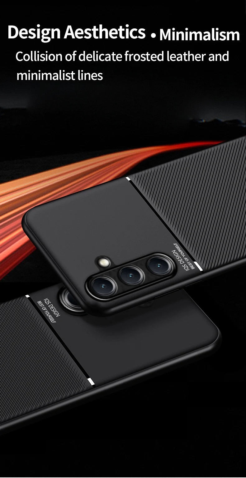 For Samsung Galaxy S26 S25 S24 S23 Plus Ultra Magnetic Case For Samsung S26 25 Edge S25 S24 S23 FE Matte Anti Slip Phone Case
