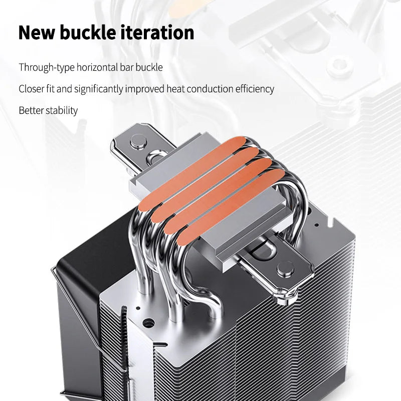 Jonsbo CR 1400 V2 CPU Cooler ARGB Quiet Fan 4 Heat Pipes Air Radiator for LGA1700 1200 115X AM4 AM5 PC Processor Heatsink Cooler