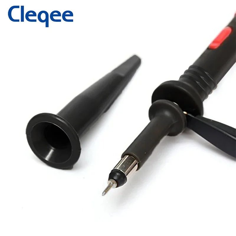 Cleqee P2200 2pcs 200MHz Oscilloscope Probe X1/X10 Safe BNC Test Lead Clip kit 10:1 Probe