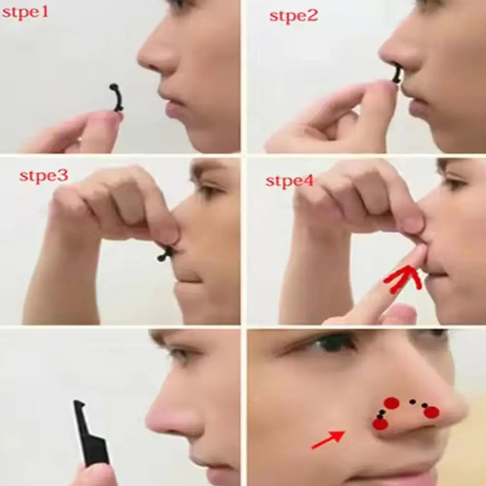 A set Beauty Nose Up Lifting Bridge Shaper Nose Clip Nose Bridge Straightening Nose Curler Massage Tool Nose Shaping Clip