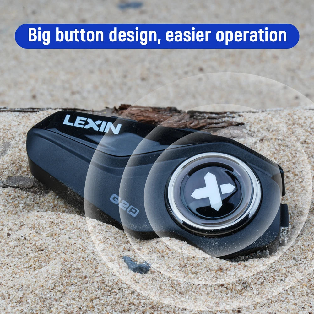 LEXIN-G2P Motorcycle Bluetooth Helmet Intercom,Upgradednoise Cancellation Headphones,6 Color Cases,Hi-fi Stereo Sound Quality