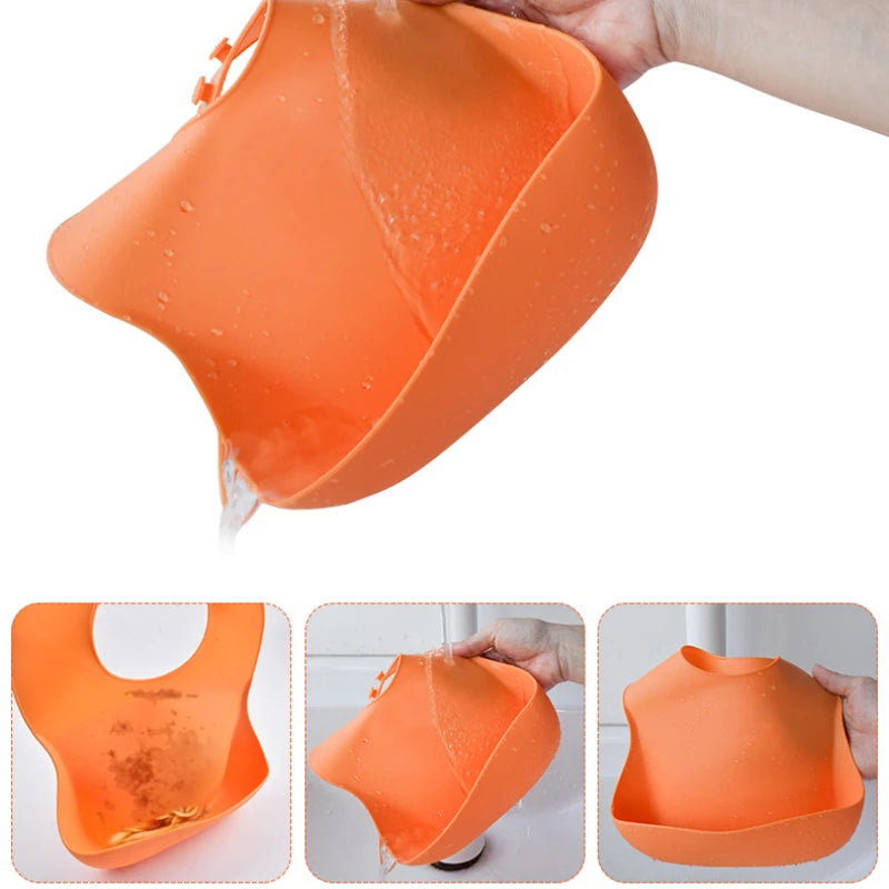 Silicone Bibs for Kids Newborn Candy Baby Feeding Tableware Waterproof Baby Bibs Toddler Breakfast Feedings