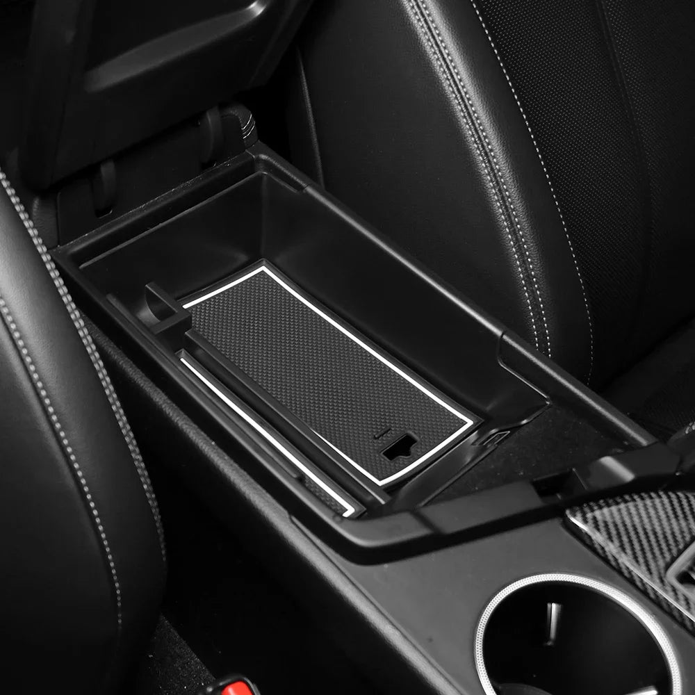 Car Center Contral Storage Box Armrest Organizer Tray For Genesis G70 2019 2020 2021 2022 Stowing Tidying Part