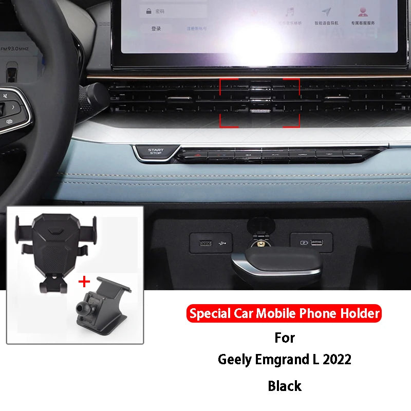 360 Rotate Degree Phone Car Holder Mount Dashboard Mobile Phone Holder GPS Car Stand For Geely ICON Emagrand Emagrand S/L
