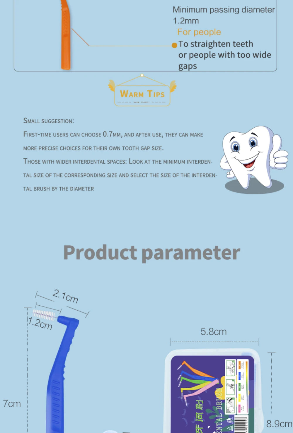 Angled Interdental Brush For Orthodontic Braces Micro Soft Brush For Dental Brackets Cleaning L Shaped Short Handle Brushes