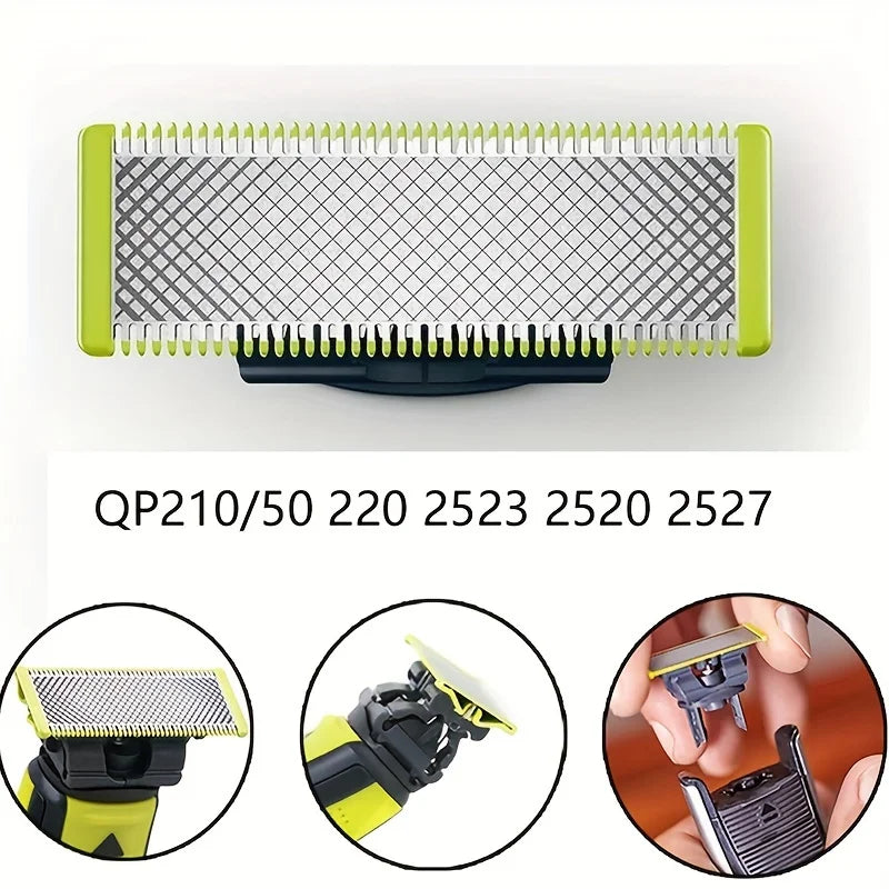 Electric Trimmer Shaver Replacement Kit for OneBlade Compatible with QP2520 QP2530 QP2630 QP6510 QP6520 QP2523 - New Model