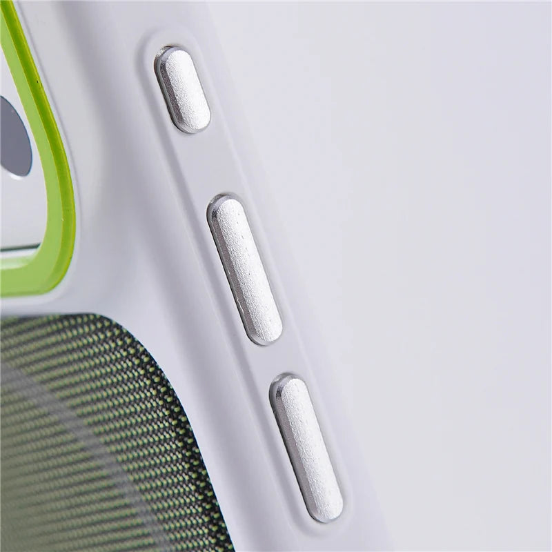 Original Tech Woven Canvas Magnetic Animation Phone Case For iPhone 17Pro 15 16 17Pro Max For Magsafe Matte Hard Protect Cover