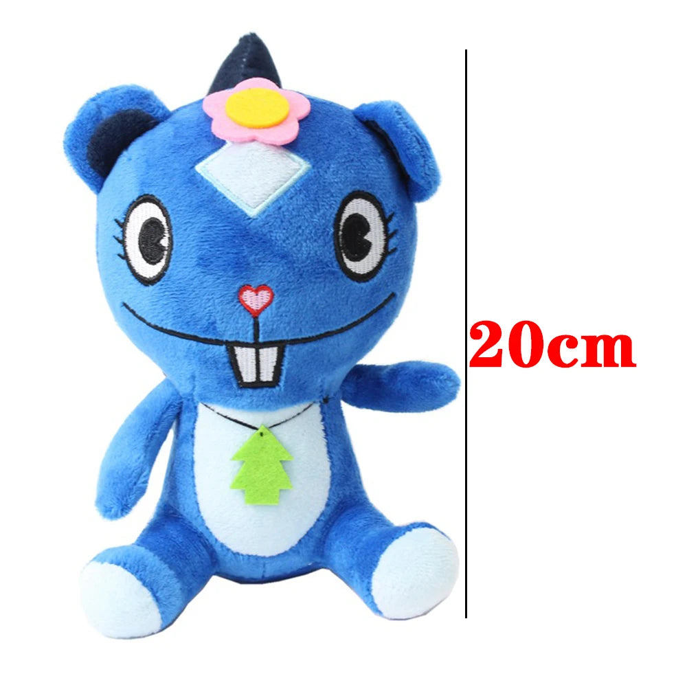 20-28cm Happy Tree Friends Plush Doll Cartoon Anime Plush Toys Flakey Flippy Soft Pillow Room Decor Doll Gift For Boys Girls