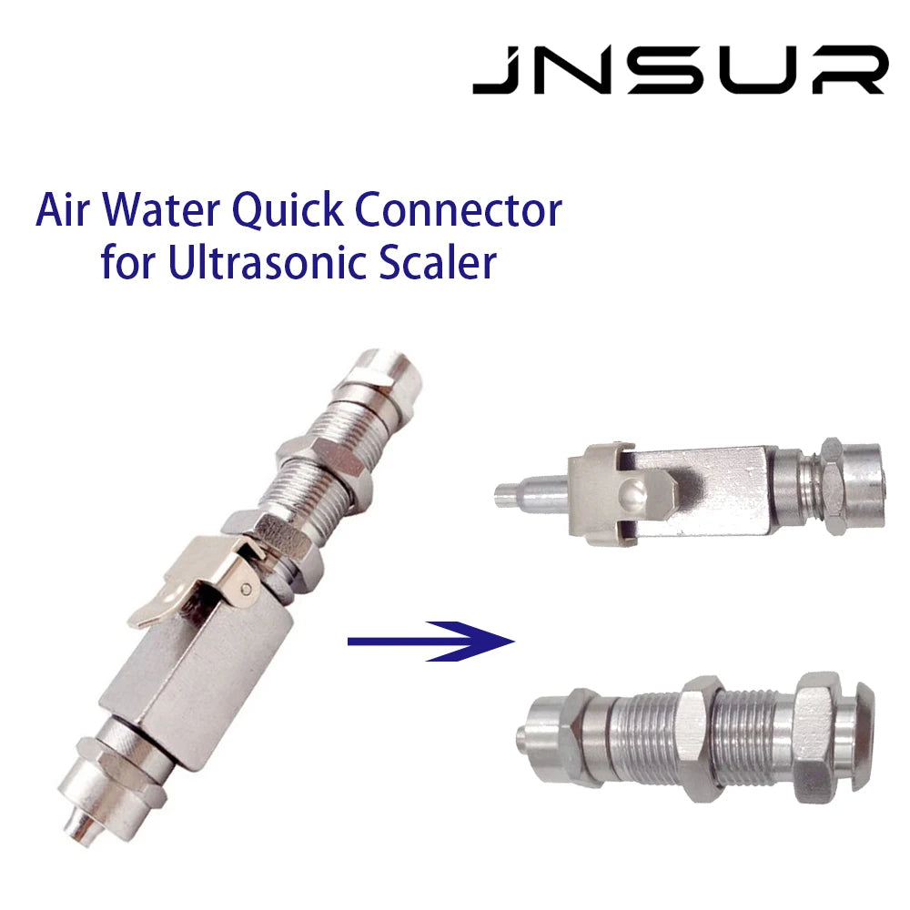 JNSUR Dental Air Water Quick Connector Anti-Retraction For Ultrasonic Scaler Stainless Steel Dental Chair Parts Dentist Accessor