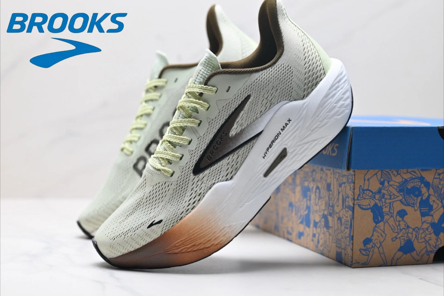 Brooks Hyperion Max Gale 2 Shock-Absorbing Race Marathon Professional Running Shoes Men's Comfortable Casual Sneakers