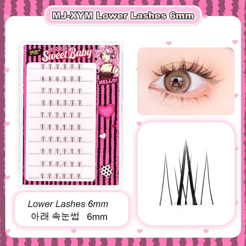 Self Adhesive Eyelashes Cluster Lashes No Glue Individual Lashes  Soft  Idol Lash Clusters Reusable Self Adhesive Lashes