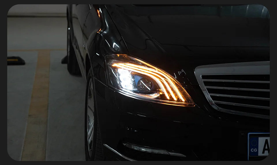Car Lights for W221 2006-2013 S Class LED Auto Headlight Assembly Upgrade W222 Maybach Style Design Signal Lamp Accessories