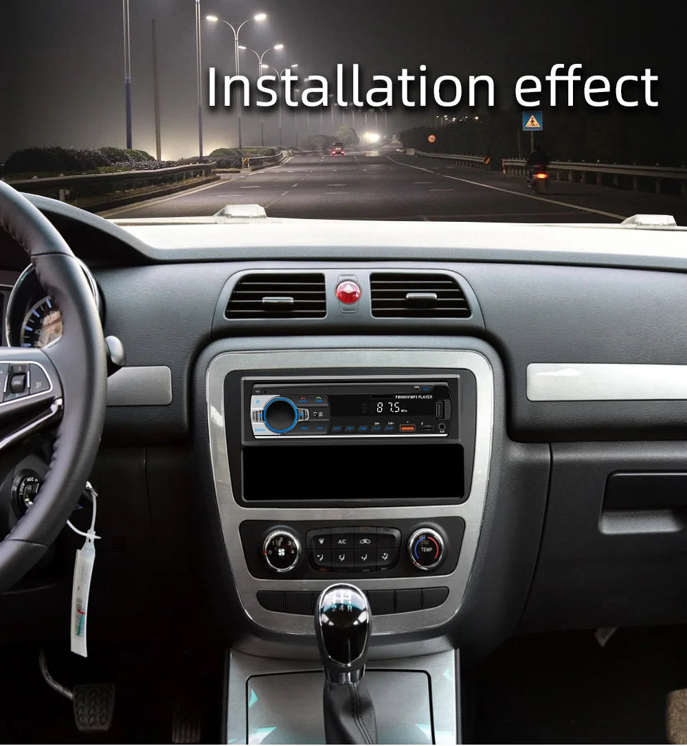 Car MP3 player FM radio AUX input Bluetooth connection Stereo playback Power off memory JSD 520 530