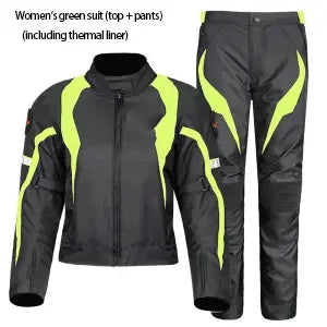 Motorcycle riding wear summer female waterproof motorcycle suit set slim-fit anti-fall four seasons racing clothing