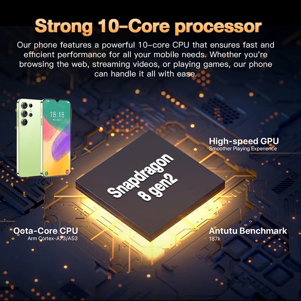 HOT 2025 new S25 Ultra original intelligent 5G dual card dual standby Android 14 system global version phones 7800mAh battery